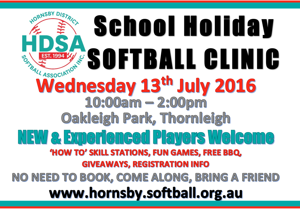 HDSA Holiday Softball Clinic